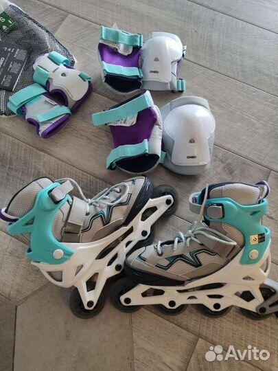 Ролики Oxelo 36-38 р + Защита к ним р-р S