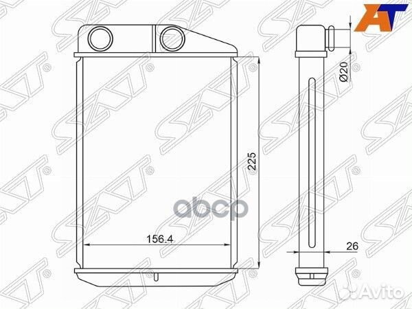Радиатор отопителя салона fiat ducato/peugeot B