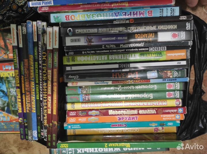 Диски с мультфильмами и сказками