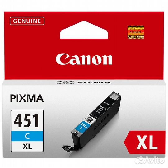 Картридж Canon CLI-451C XL 6473B001 голубой оригин