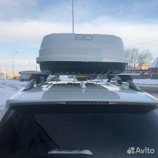 Бокс Евродеталь 390 белый карбон на Rav4