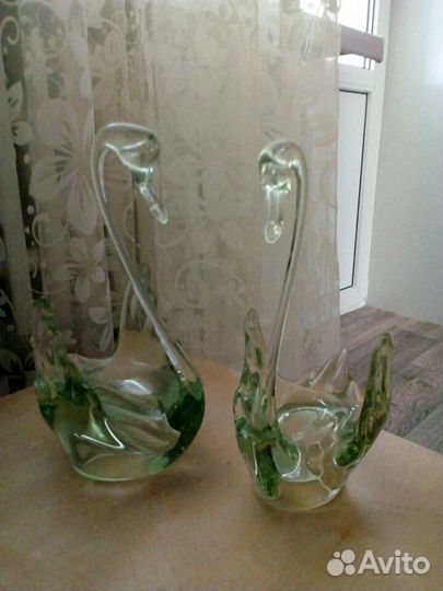 Лебеди хрустальные для свадьбы