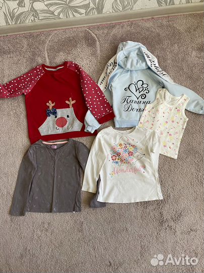 Большой пакет одежды для девочки