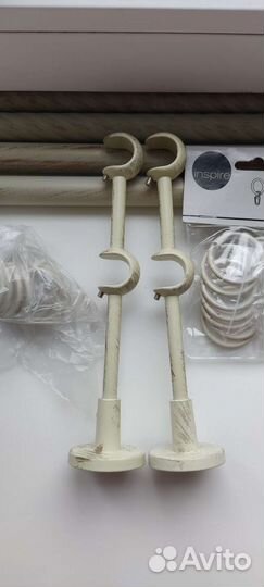 Гардина/карниз для штор металлическая двухрядная