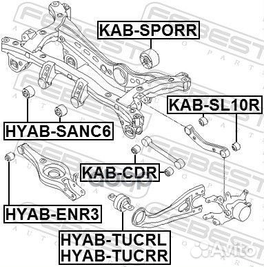 Сайлентблок подушки дифференциала KAB-sporr KAB