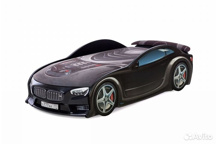 Детская кровать машина