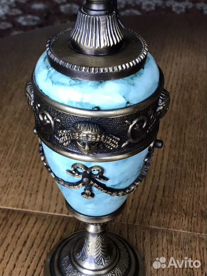 Декоративный кувшин Клеопатра из бронзы с эмалью