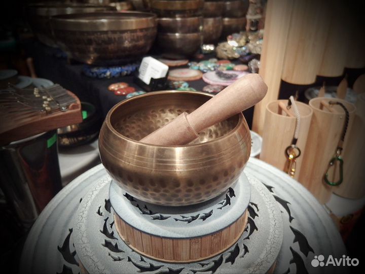 Литая поющая чаша 9-15 см,нота: До-Си, 342 - 751Гц