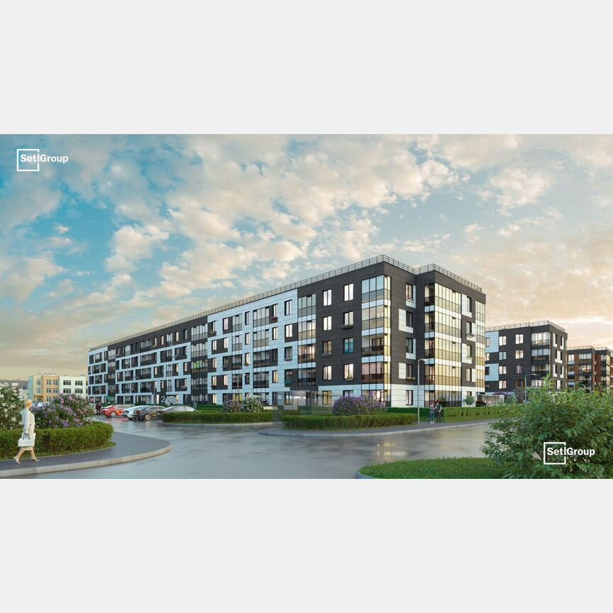 1-к. квартира, 35,7 м², 1/5 эт.