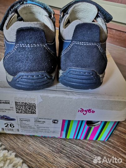 Кожанные туфли orthoboom 26 размер