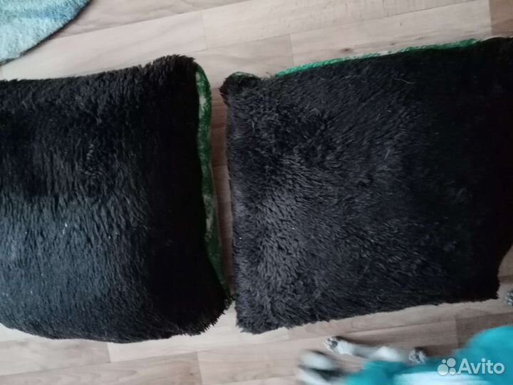 Подушки зайчики меховые на замке