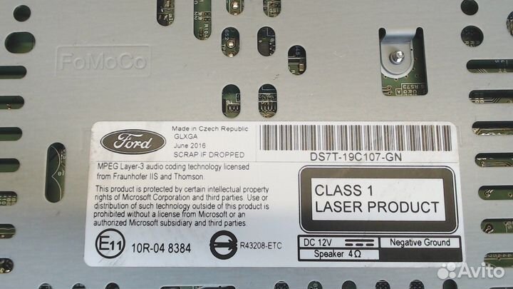 Магнитола Ford Mondeo 5 2015, 2016