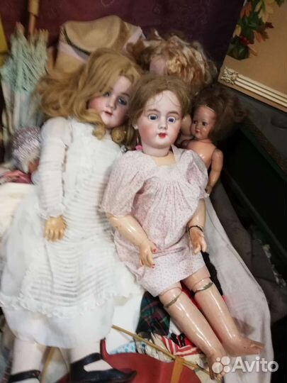 Антикварные коллекционные куклы большие