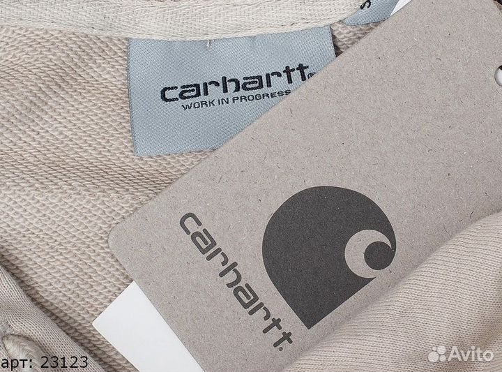 Худи Carhartt white brnd бежевое