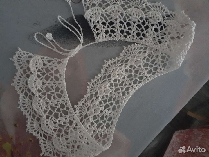 Воротнички вязанные крючком