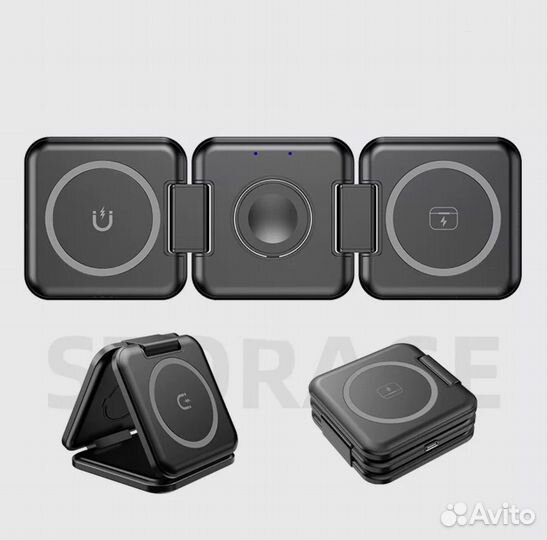 Беспроводная зарядная станция 3в1