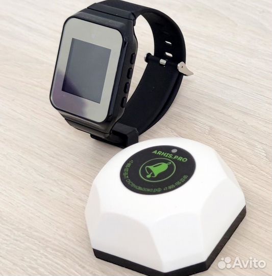 Беспроводная система/кнопка вызова официанта часы