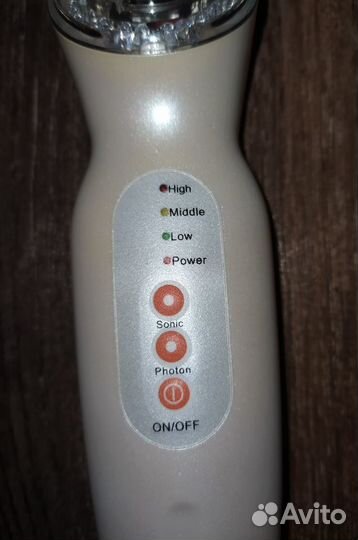 Ультразвуковой массажер от морщин со светотерапией
