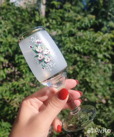 Бокалы, Фужеры Чехословакия 60-70-е Богемия