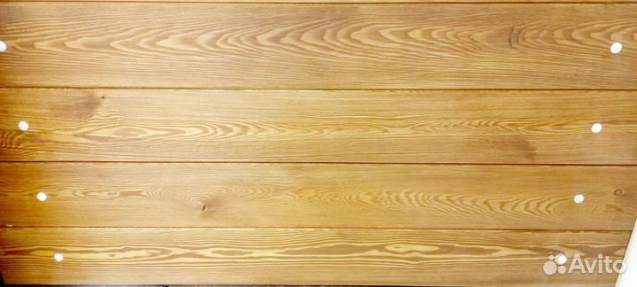 Вагонка лиственница, лак антисептик тик, 1 слой