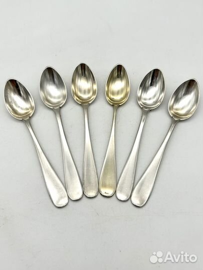 Ложки кофейные 6 шт. серебро 84 проба 88,1 гр