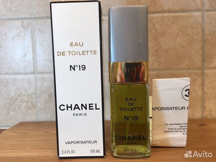 Chanel 19 EDT 100ml 1991 год выпуска Новые