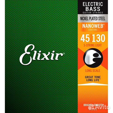 45-130 Elixir Nanoweb 14202 Long Scale (USA)