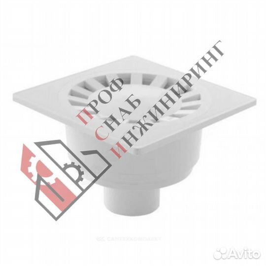 Трап нерегулируемый с гидрозатвором с пластиковой