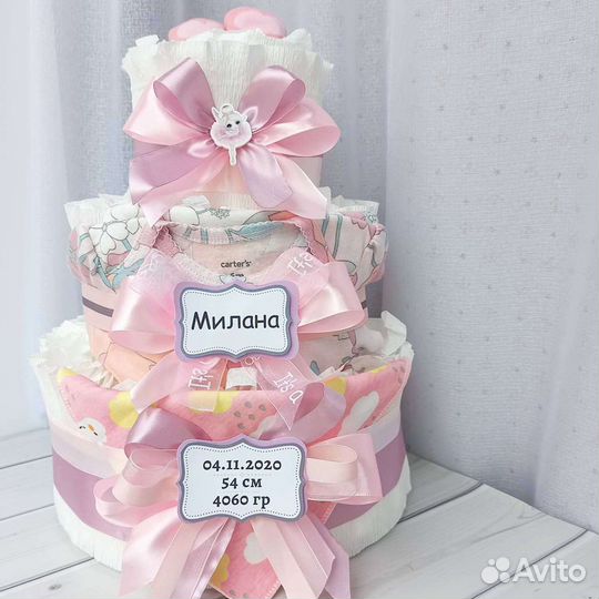 Торт из подгузников, памперсов