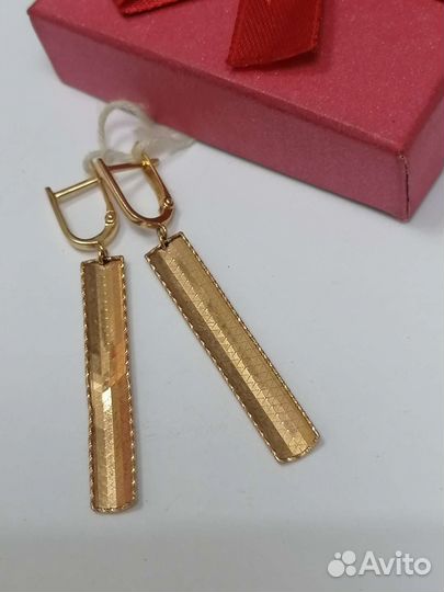Золотые серьги проба 585 Арт.002583290122