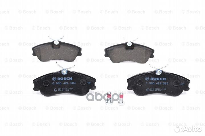 Колодки тормозные дисковые перед 0986424583
