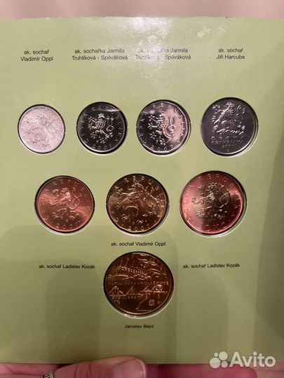 Набор монет 2007г. Чешской Республики