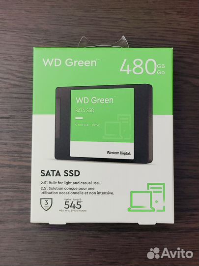 Новые SSD 480GB Western Digital Green