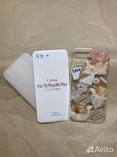 Чехол на iPhone 7plus / 8 plus с ангелами