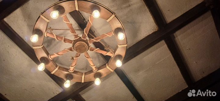 Люстра потолочная, люстра колесо