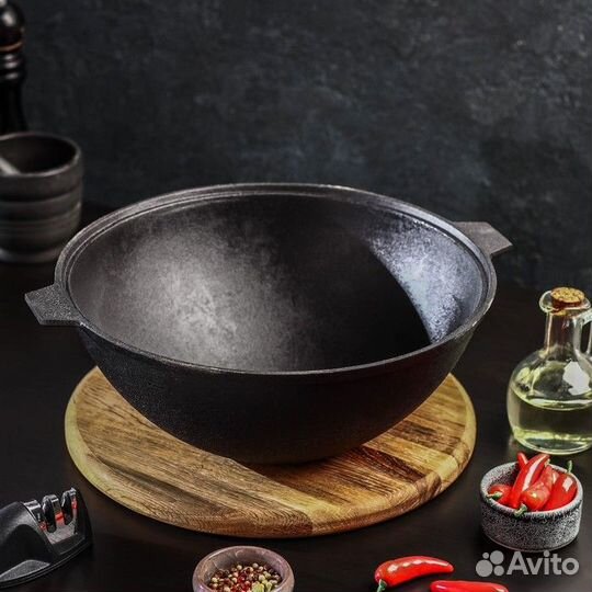 Котёл литой чугунный Magma, 5 л, крышка-сковорода