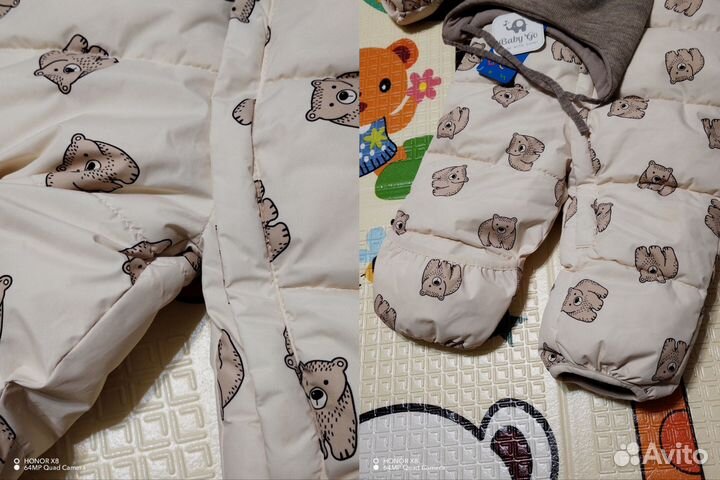 Комбинезон и шапочка Baby go 80 р-р в идеале