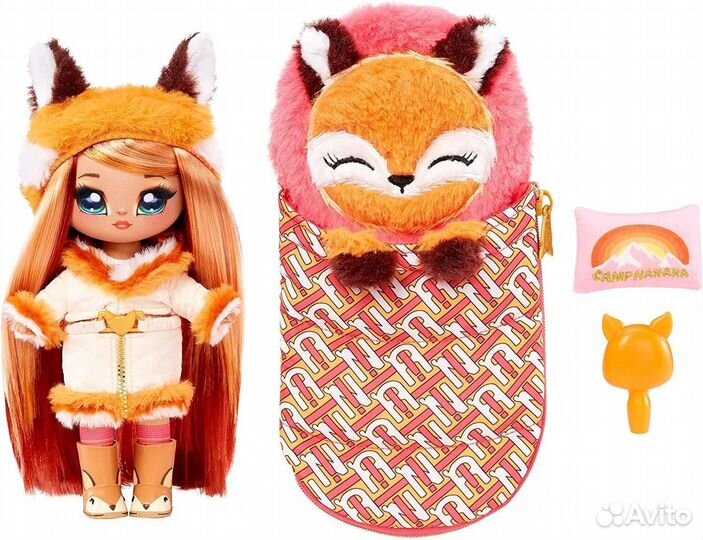Мягкая кукла Na Na Na Camping Series Sierra Foxtail На На На Сюрприз Серия кемпинг Сьерра Фокстейл