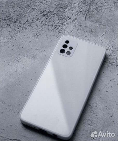 Стеклянный чехол для Samsung Galaxy A71