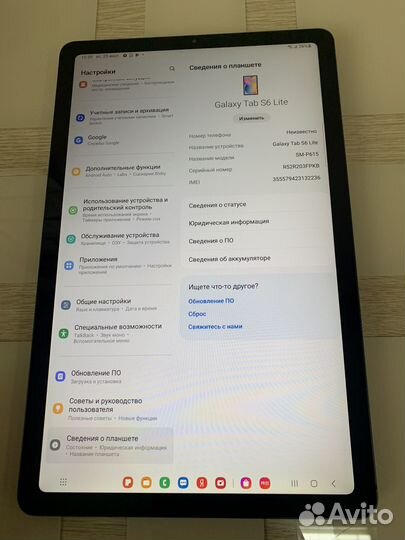 Планшет samsung galaxy tab s6 lite 64gb