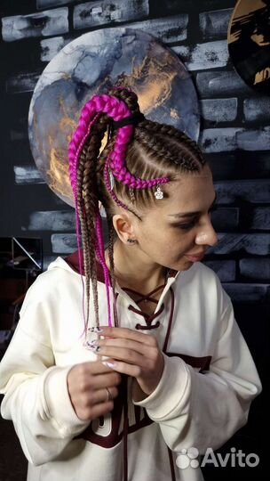 Плетение афрокосичек