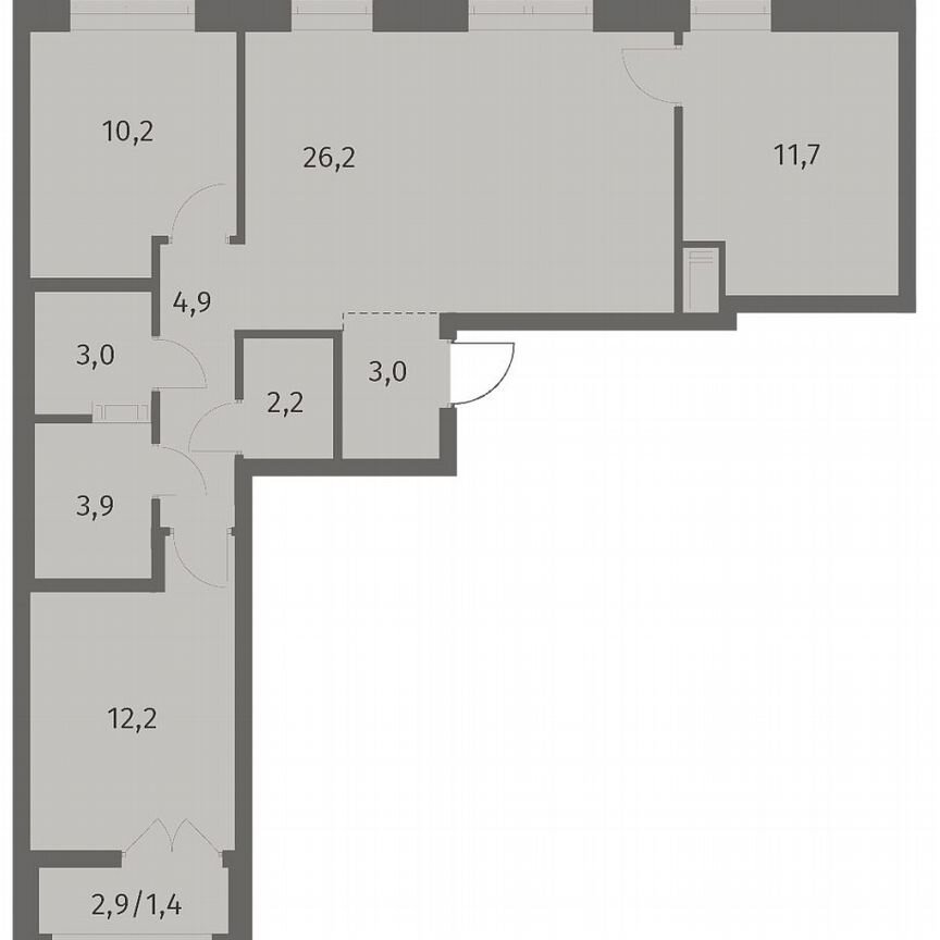 3-к. квартира, 78,8 м², 3/12 эт.