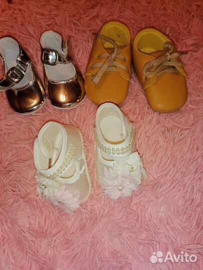 Пинетки для девочки нарядные