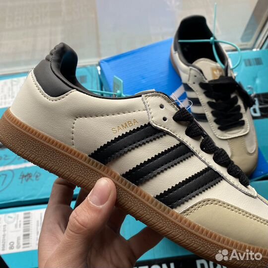 Adidas Samba OG cream white sand strata Оригинал