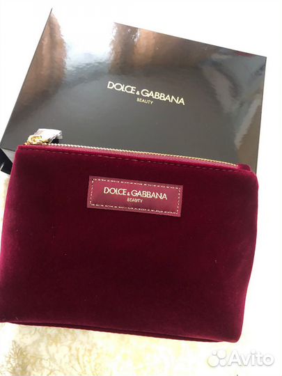 Косметички бордовая Dolce&Gabbana