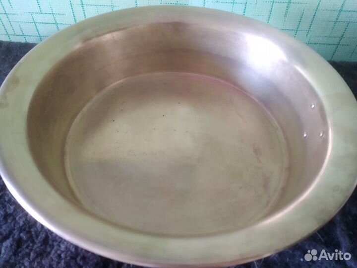 Латунный таз для варенья