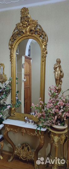 Зеркало- столик антикварное