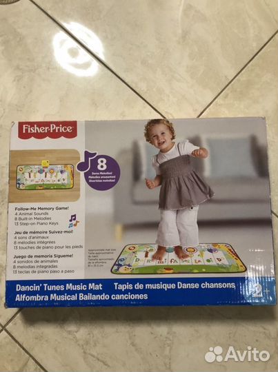 Музыкальный развивающий коврик fisher price