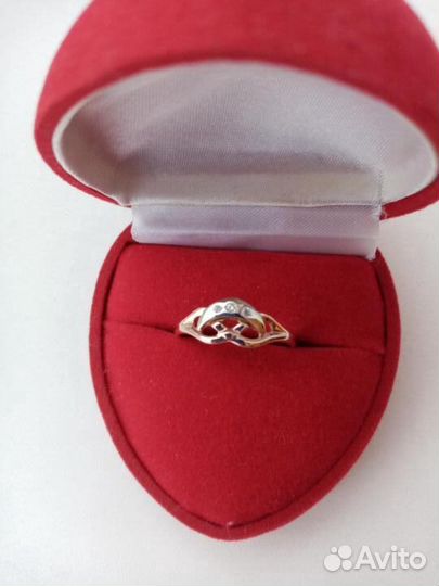 Кольцо(золото) 19 разм
