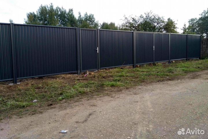 Забор из профнастила с доставкой